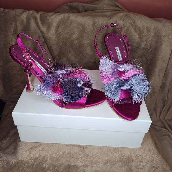 Manolo Blahnik Slingback Sandals - Picture 2 of 8
